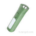 Mini lampe de poche rechargeable USB avec lumière latérale d'urgence